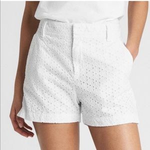 GAP White Eyelet Shorts